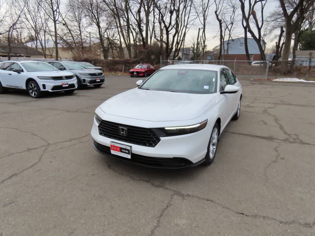 2026 Honda Accord LX in Platinum White Pearl — front three-quarter view