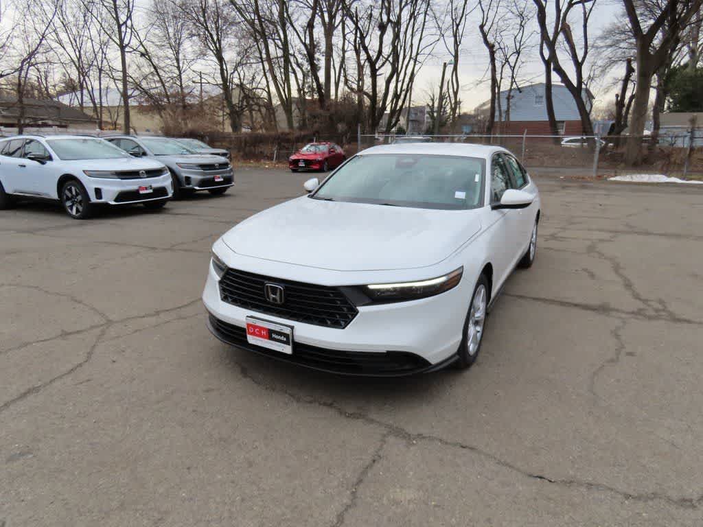 2026 Honda Accord LX in Platinum White Pearl — front three-quarter view