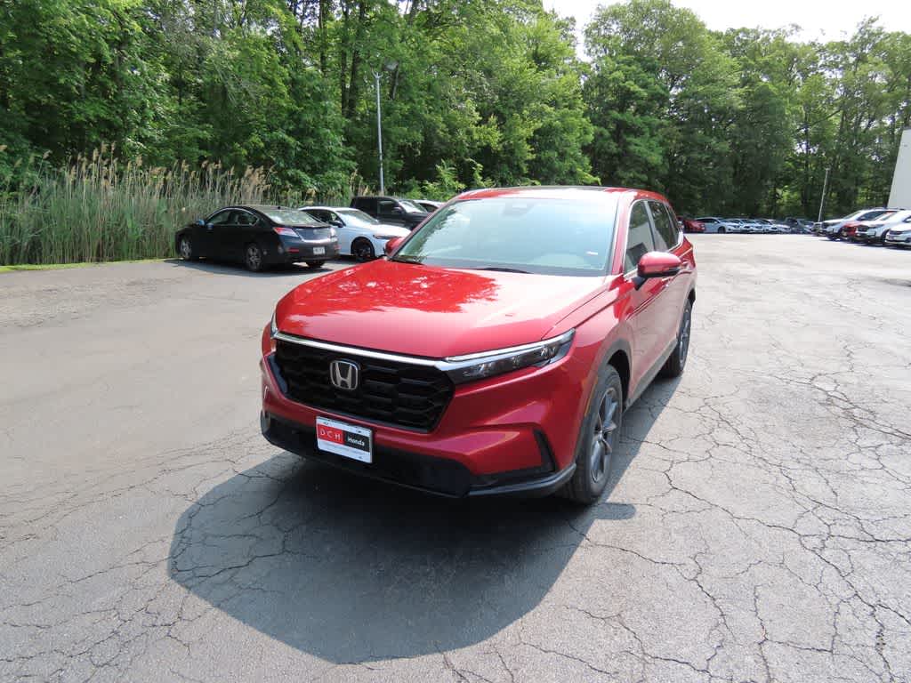 2026 Honda CR-V EX-L in Radiant Red Metallic — front three-quarter view
