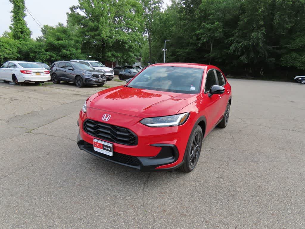 2027 Honda HR-V Sport in Milano Red — front three-quarter view