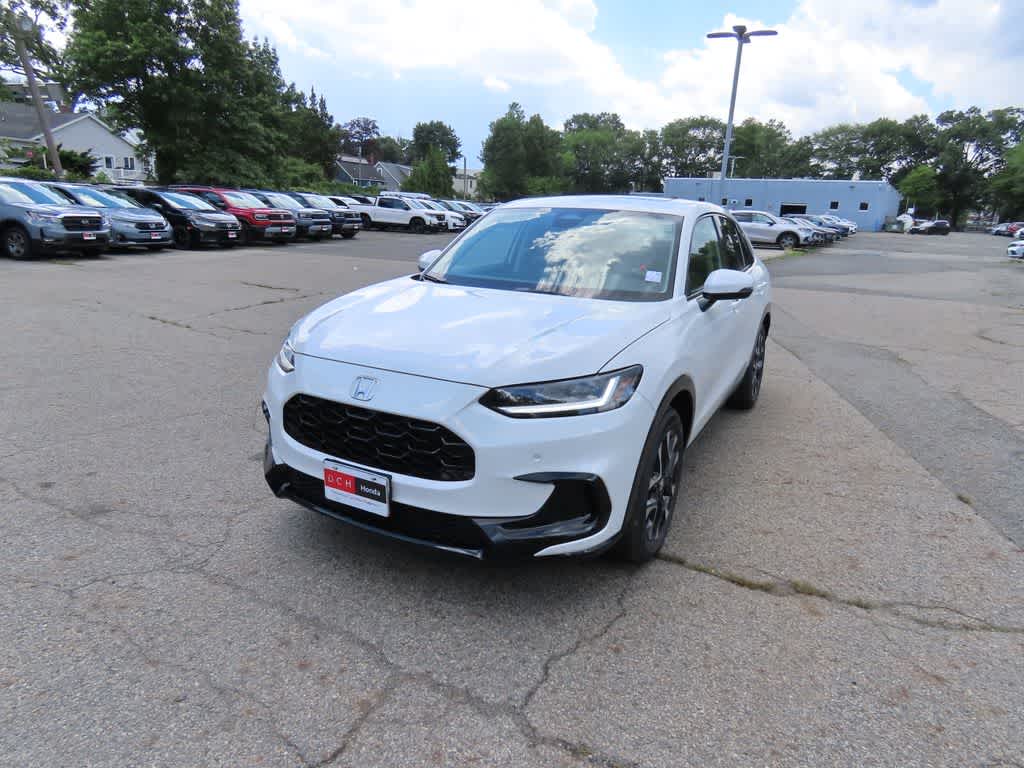 2027 Honda HR-V EX-L in Platinum White Pearl — front three-quarter view